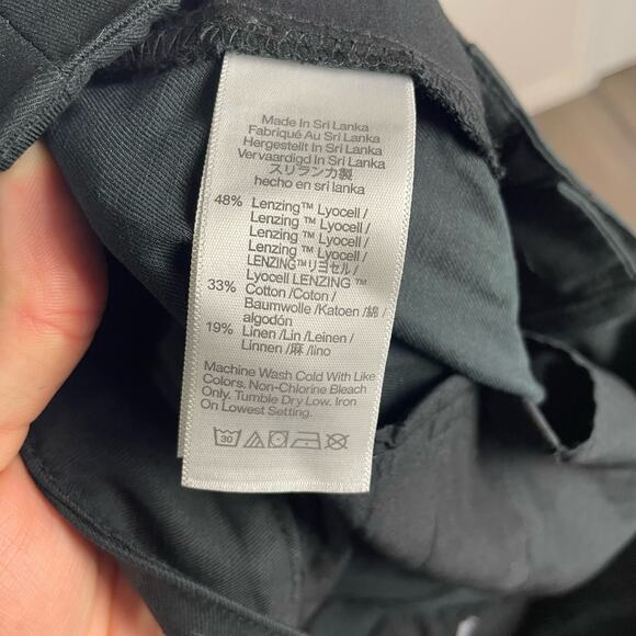 Madewell Harlow Wide Leg Linen Blend High Rise Trendy Pants US Women's 4P New - Picture 6 of 7